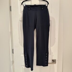 Blue Athleta joggers with ankle snaps - medium